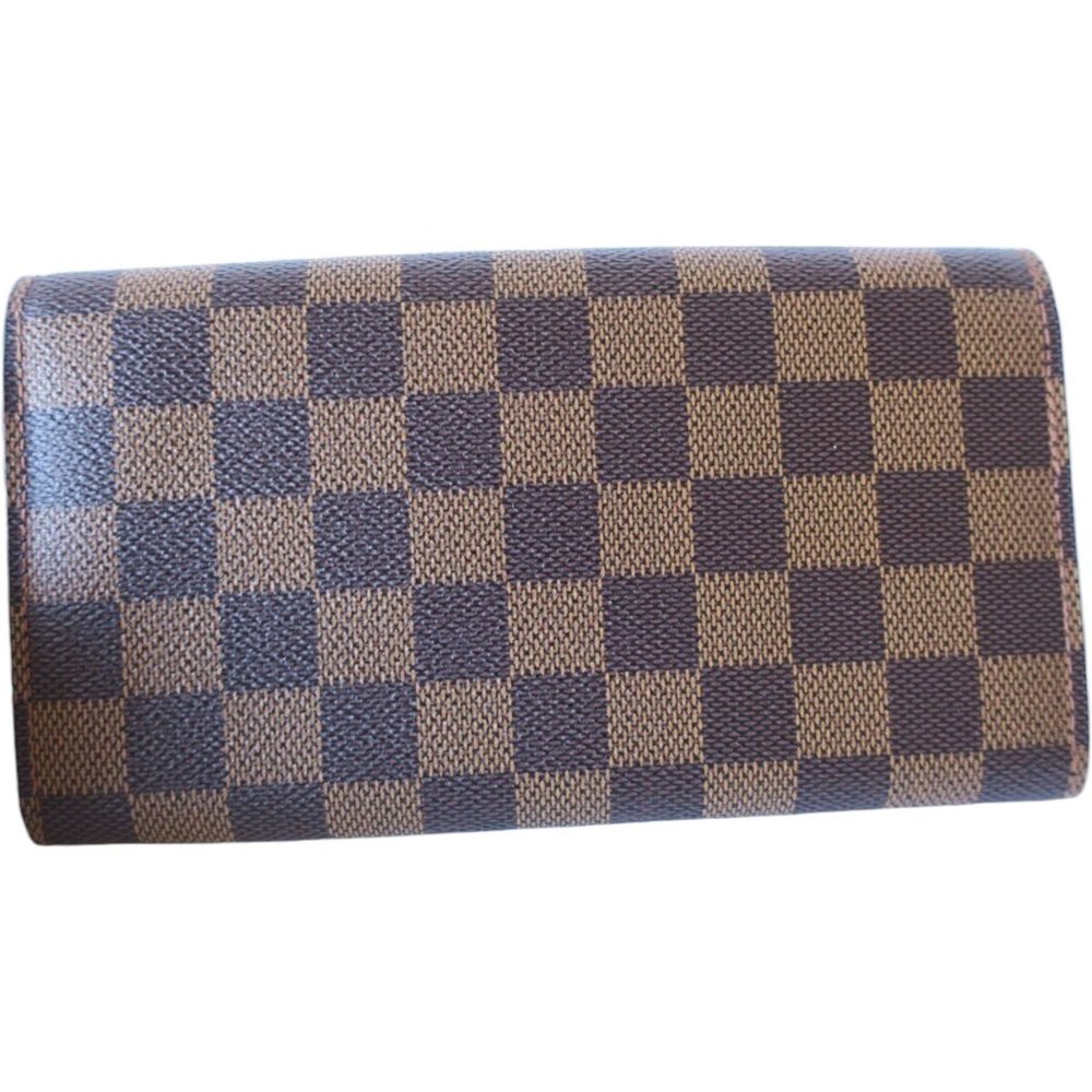 424169F V Louis Vuitton Wallet Long Sarah Brown Ebene Damier - Picture 2 of 9